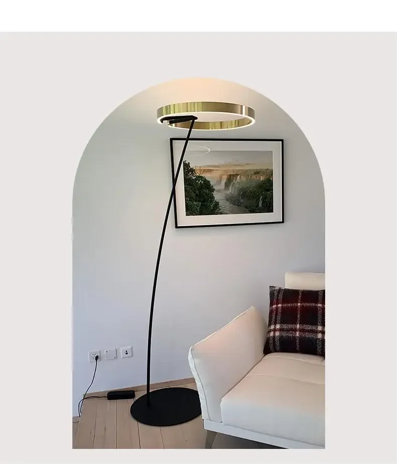 Designer Angeln Stehlampe Nordic LED Wohnzimmer Stehlampe Für Villa Schlafzimmer Hotel Indoor Decor Einfache Kunst Hohe Stehlampe – Detail 10