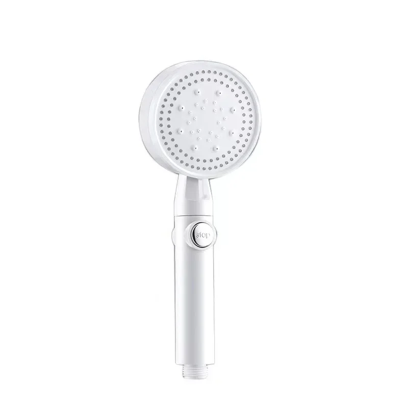 Pressure boosting showerhead, handheld showerhead, five speed adjustable showerhead, hand spray showerhead