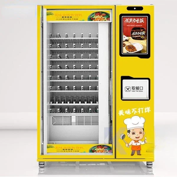 Durable and sturdy Customized Breakfast Meal Bento Box Vending Machine Single Microwave Oven Bento Box Vending