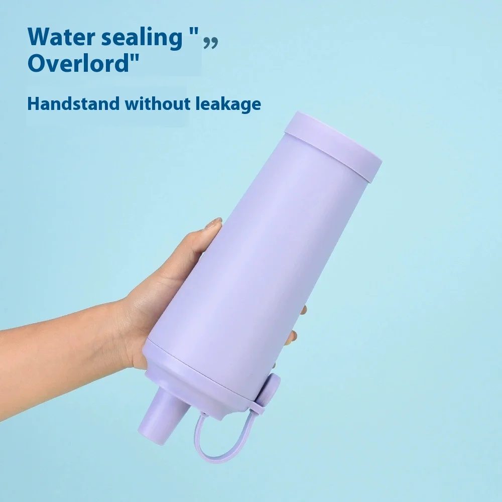 

New Insulated Cup 24oz Portable Magnetic Handle Cup Large Hole Suction Pearl Cup Ceramic Coating Inner Liner Water Cup