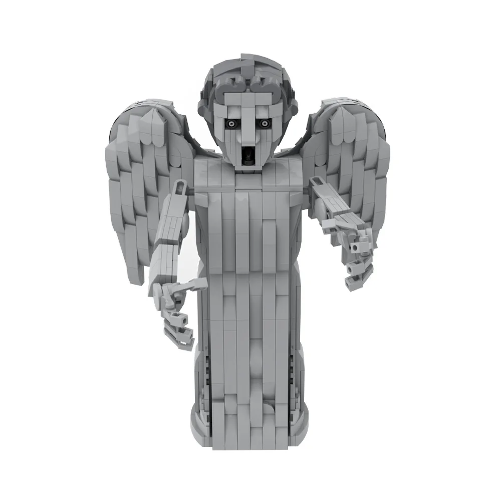 MOC Weeping Angels Modeling Blocks Micro Fear Design Character Block Ornament Puzzle Toys Brick Toys Children's Gifts