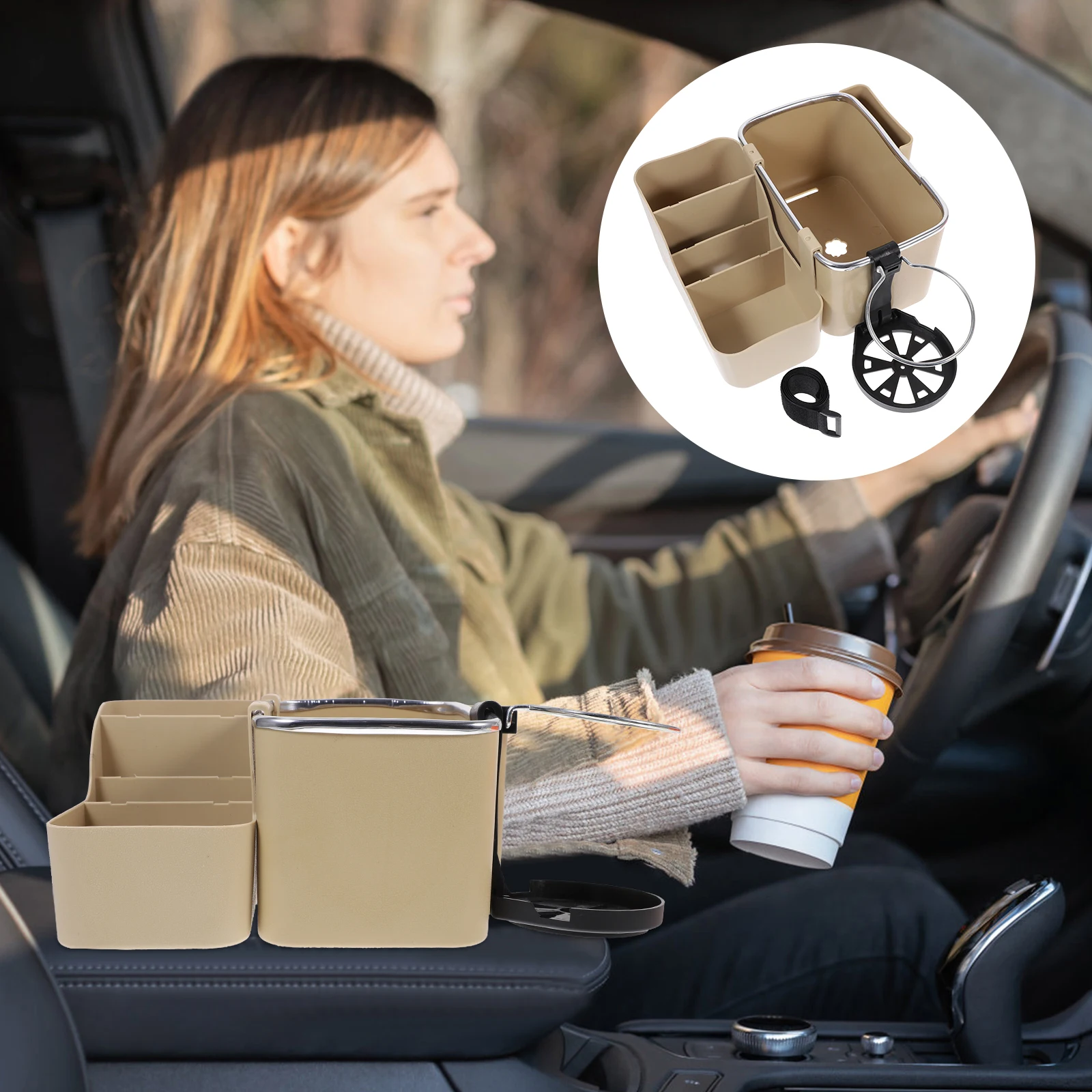 

Vehicle-mounted Storage Box Center Console Organizer Automotive Consoles Arm Rest