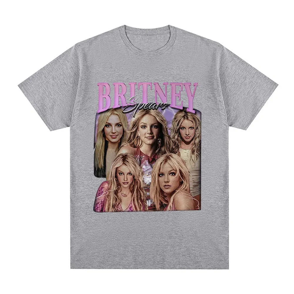 Britney Spears Fashion and Beautiful Pattern Women's T-shirt Harajuku Retro Short sleeved T-shirt Plus Size