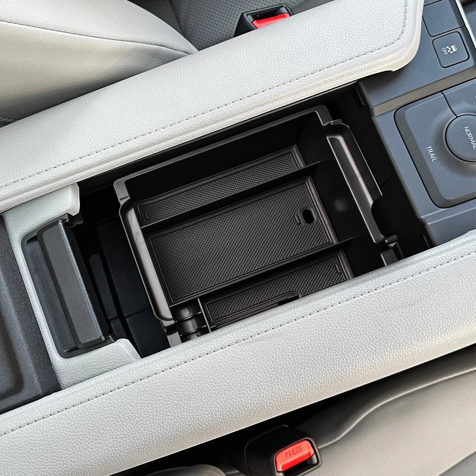 Per Grand Highlander Toyota 2024 Center Console Tray Organizer Car bracciolo Box Storage accessori in ABS scatola di inserimento secondario per auto