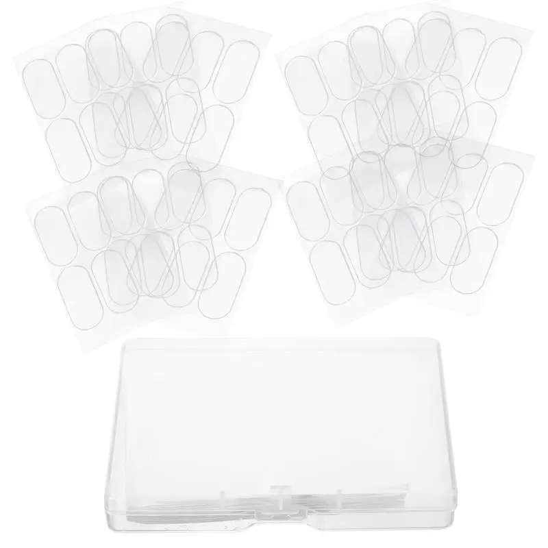 60Pcs Ear Stickers Corrector Silicone Patches Makeup Vertical Tape Correction Portable Veneer Correction Ear Stickers