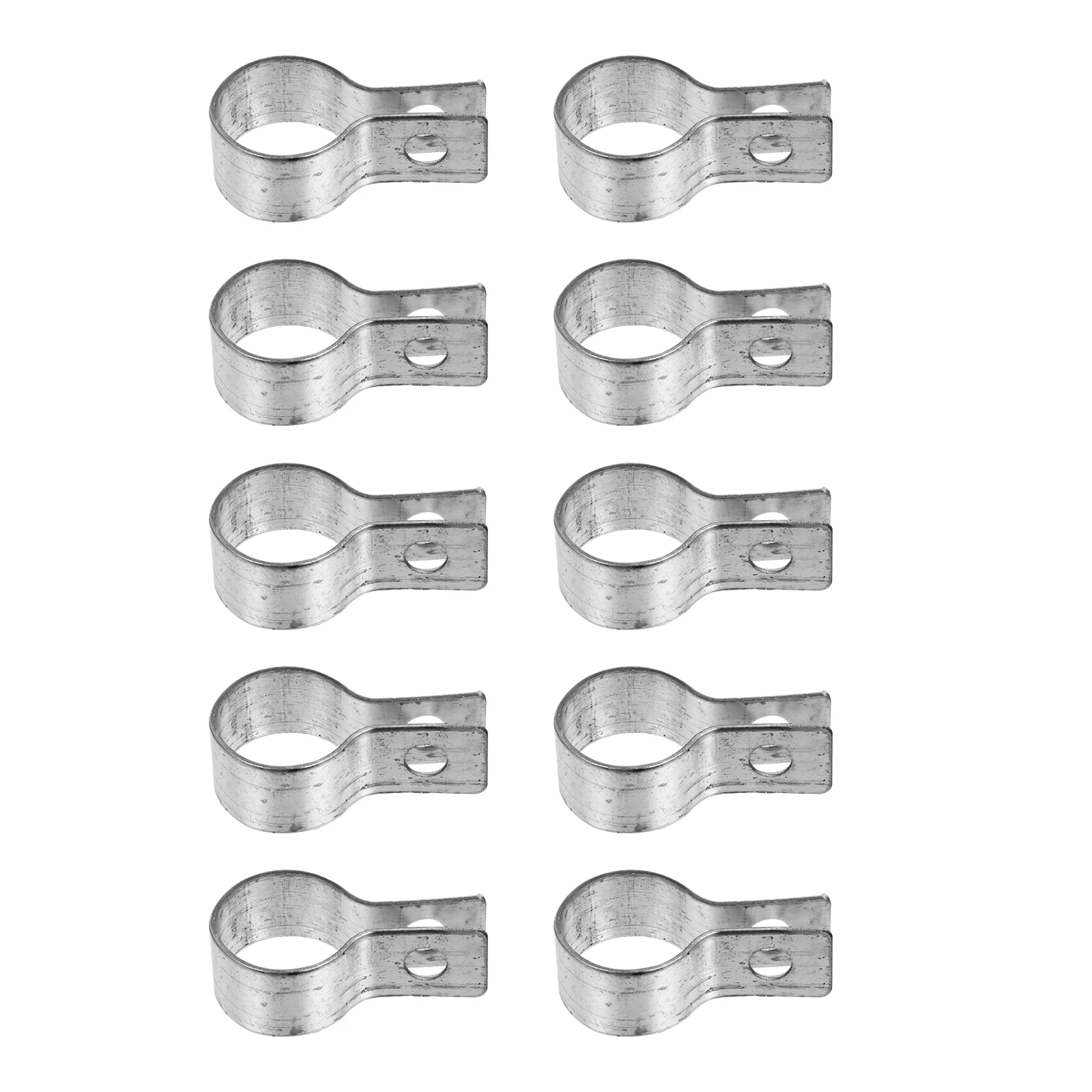 10Pcs Pipe Clamp Bracket Stainless Steel Tension Band for Chain Link Fence Gate Post Heavy Duty Rust Resistant Industrial Home