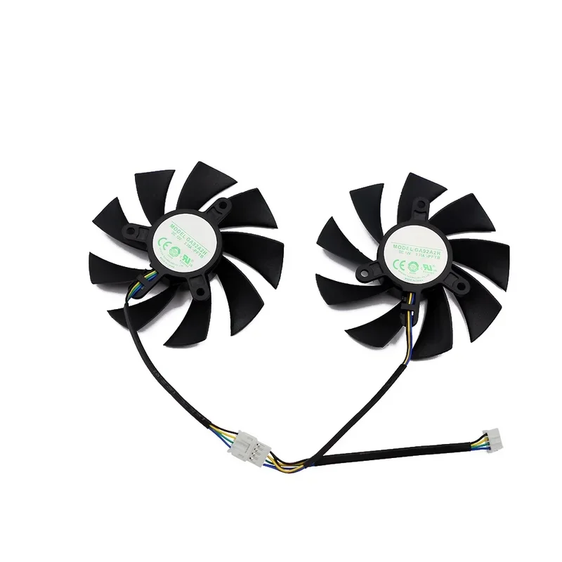 87MM 4Pin GPU Cooling Fan GA92A2H DC12V 0.35A For Zotac GTX1660 1660Ti RTX2060 2070 SUPER Mini Graphics Video Card