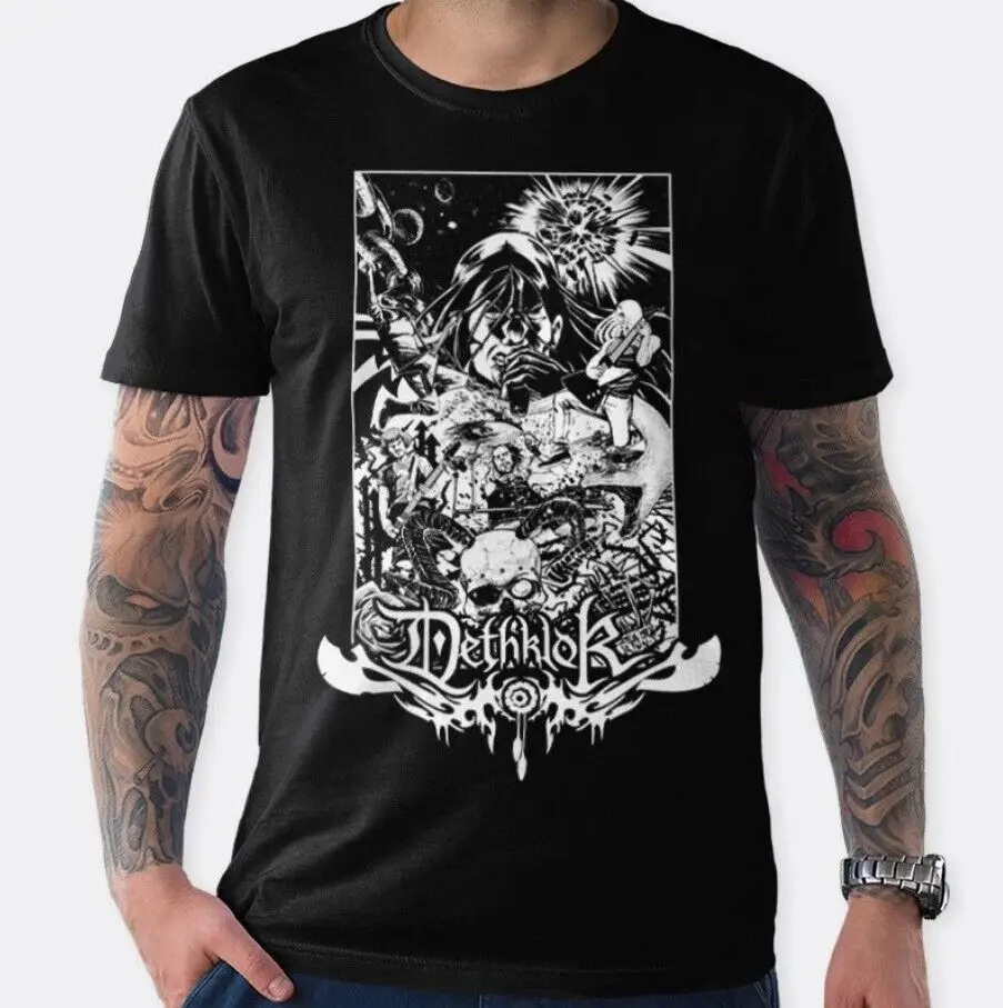 Rare Melocalypse Dethklok Graphic T-Shirt Unisex T-Shirt Men'S And Women'S All  Tees Y2K tops Unisex Summer Short Sleeve