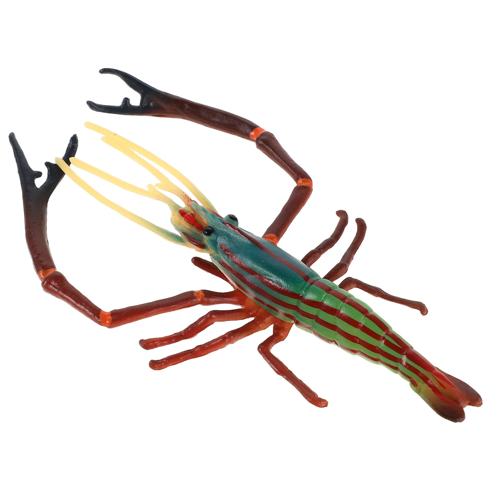

Миниатюрная искусственная креветка из пластика, реалистичная фигурка морского животного, настольное украшение, имитация лобстера, образовательная симуляция морепродуктов