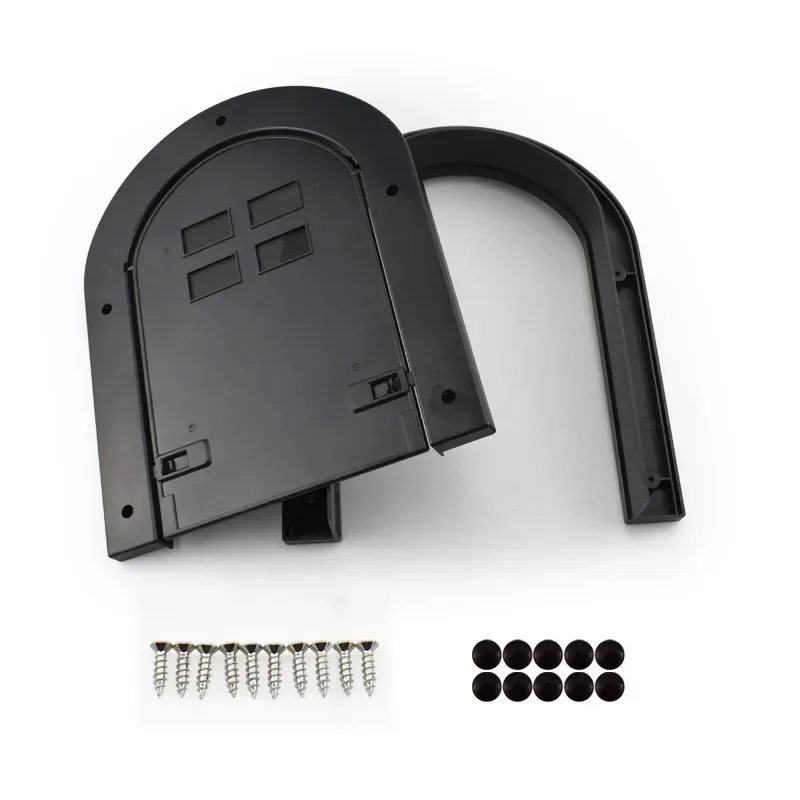 Pet Door Pet Dog Screen Door Home Lockable Sliding Cat Screen Door Magnetic Self-Closing Screen Dog Fence Locking Function Gate