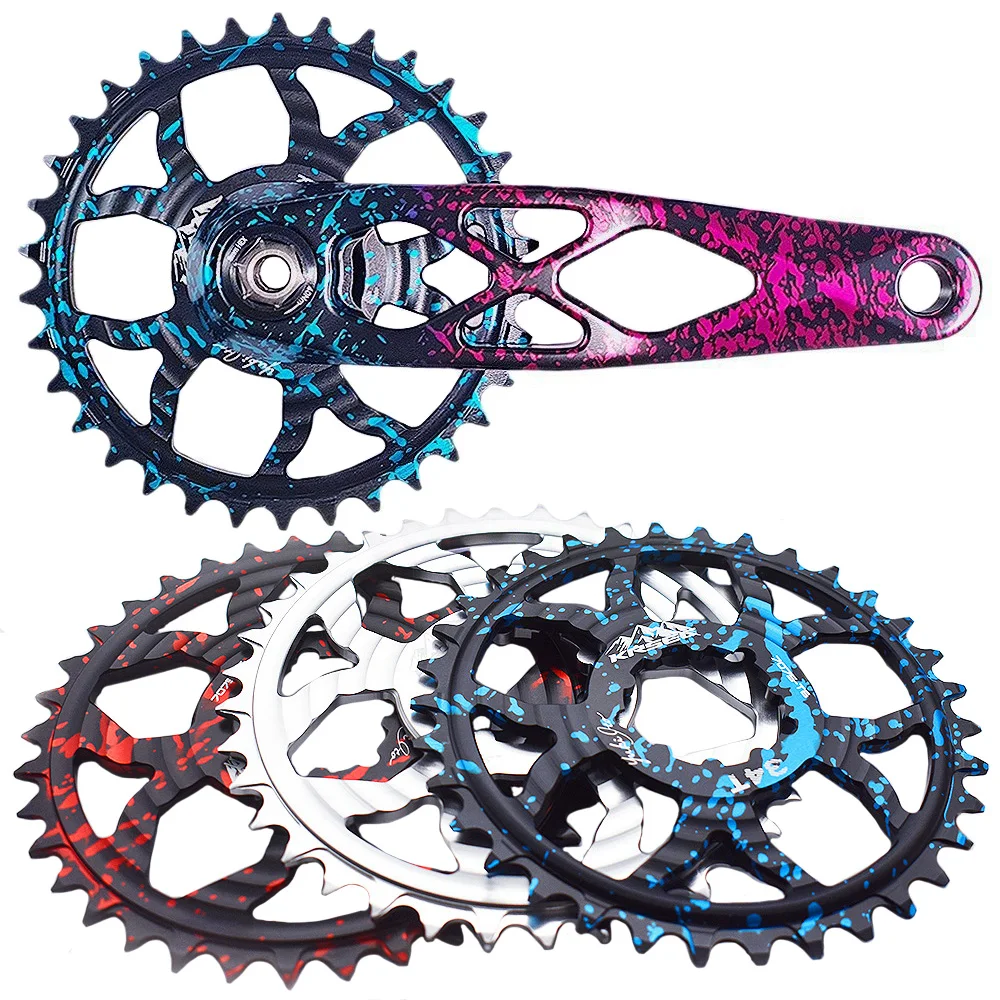 KRSEC Mountain Bike Single Disk Gxp Direct Drive Integrated Disk Bicycle Chainring Wide Narrow 32/34/36/38T Bike Chainwheel