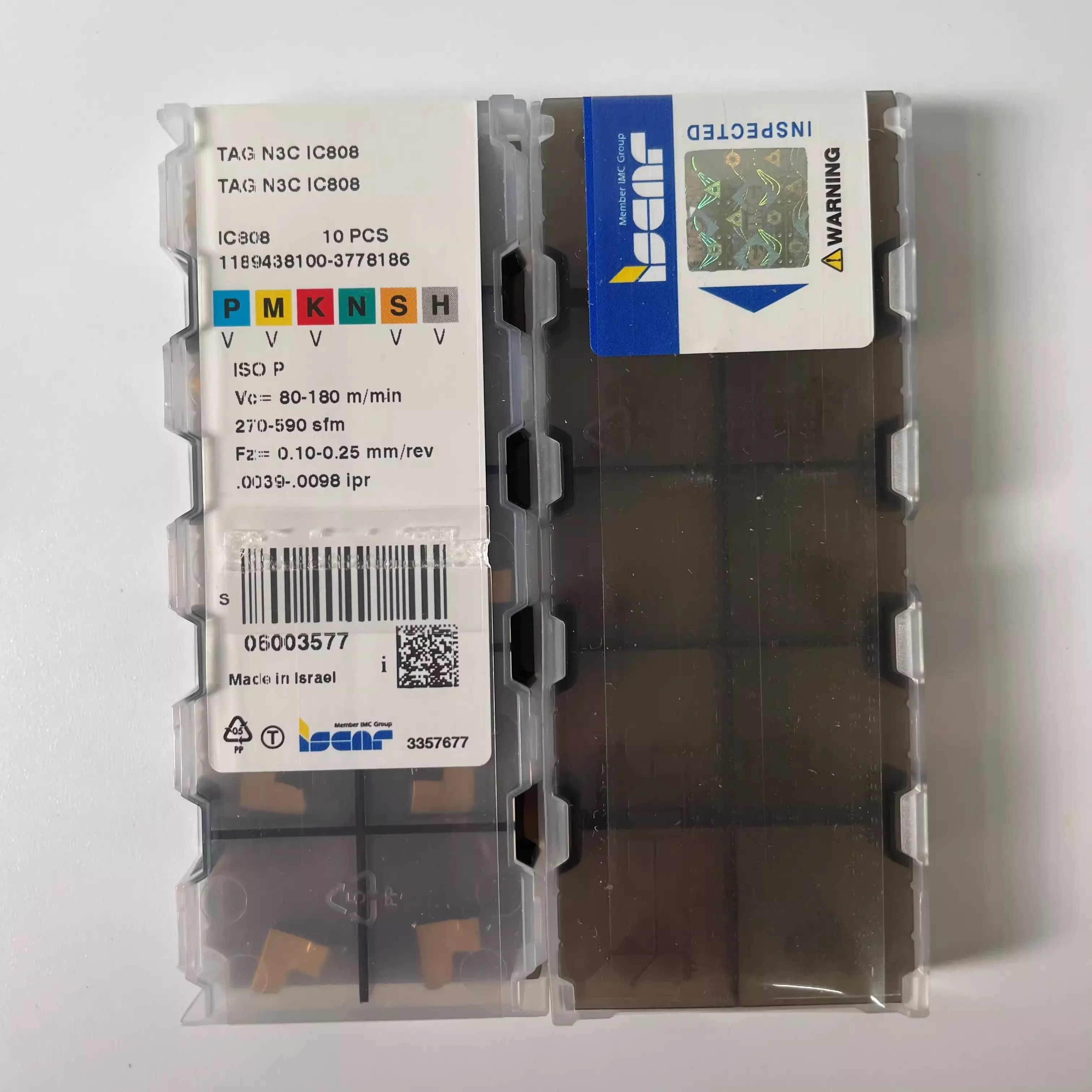

Hard alloy cutting blades TAGN4C IC808