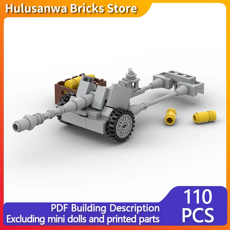 

Panzerabwehrkanone 40 WW2 Anti-Tank Gun Model MOC Building Bricks War Equipment Modular Gifts Holiday Assemble Children Toy Suit