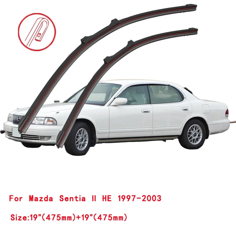 

For Mazda Sentia II HE 1997-2003 Car Windshield Wiper Blade Front Windscreen Brushes Washer Accessories Window Replacement Parts