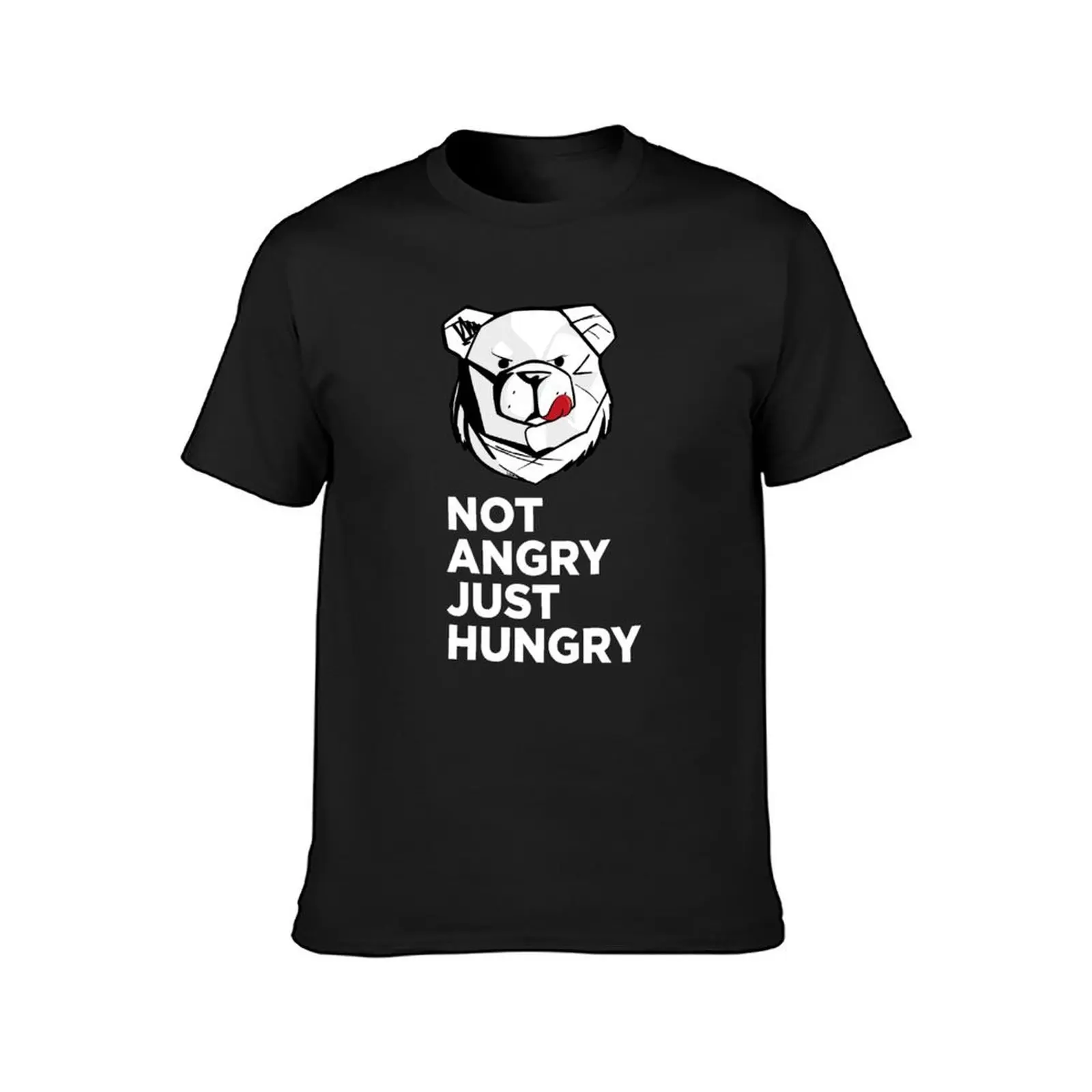 ROBUST Not angry just hungry white T-Shirt funnys customs mens clothing