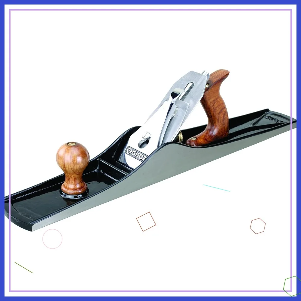 

18" Fore Plane Hand Planer, 60mm Cutter, Cast Iron Body with Adjustable Frog, Hardened Steel Blade for Flattening Wide Boards