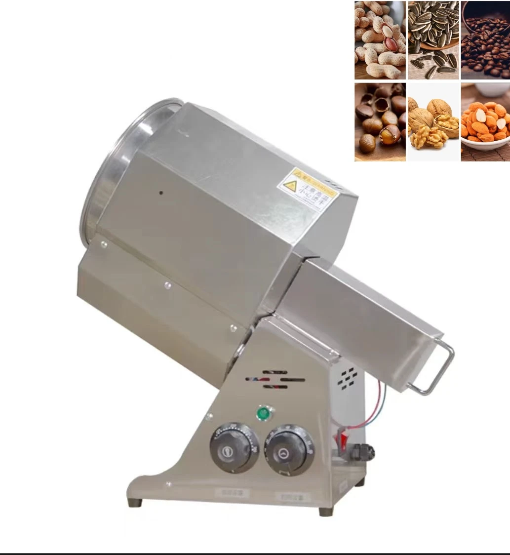 Nut roaster industrial Fried Sunflower seeds Peanut cashew nut chestnut roasting processing machine