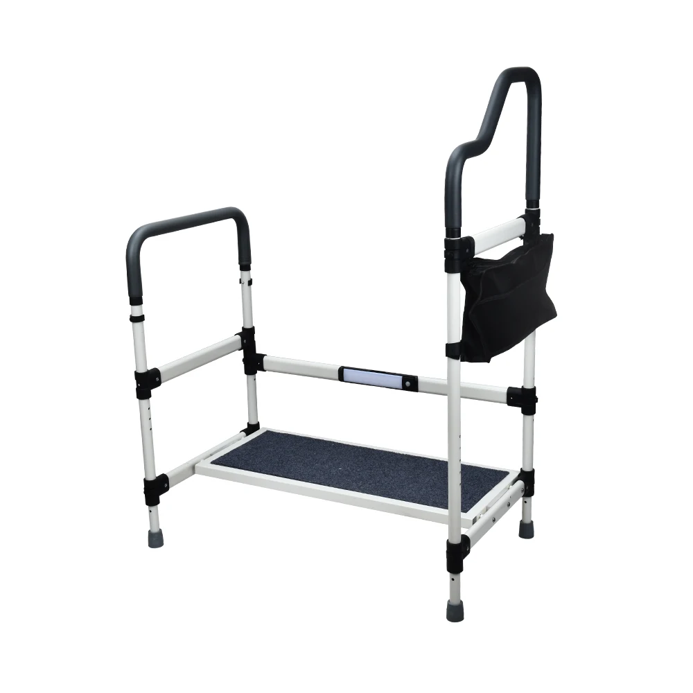 KDB-504N Adjustable Bed Side Walker With Motion Sensor Light Home Care Mobility Aid For Elderly Disabled OEM Available