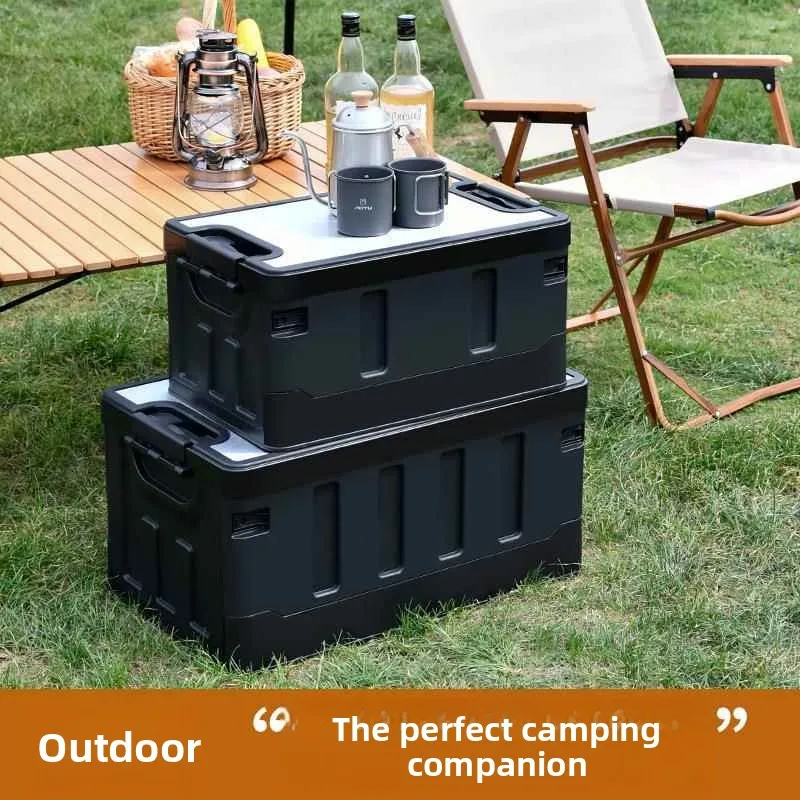 

Большой вместительный органайзер для багажника автомобиля, складной, из пластика, простой дизайн, с двойной дверцей