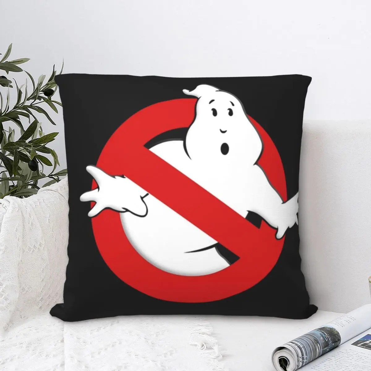 Ghostbusters Logo Pillow Cases Cartoon Cushion Cover Creative Polyester Decor Pillowcase for Car 40*40cm