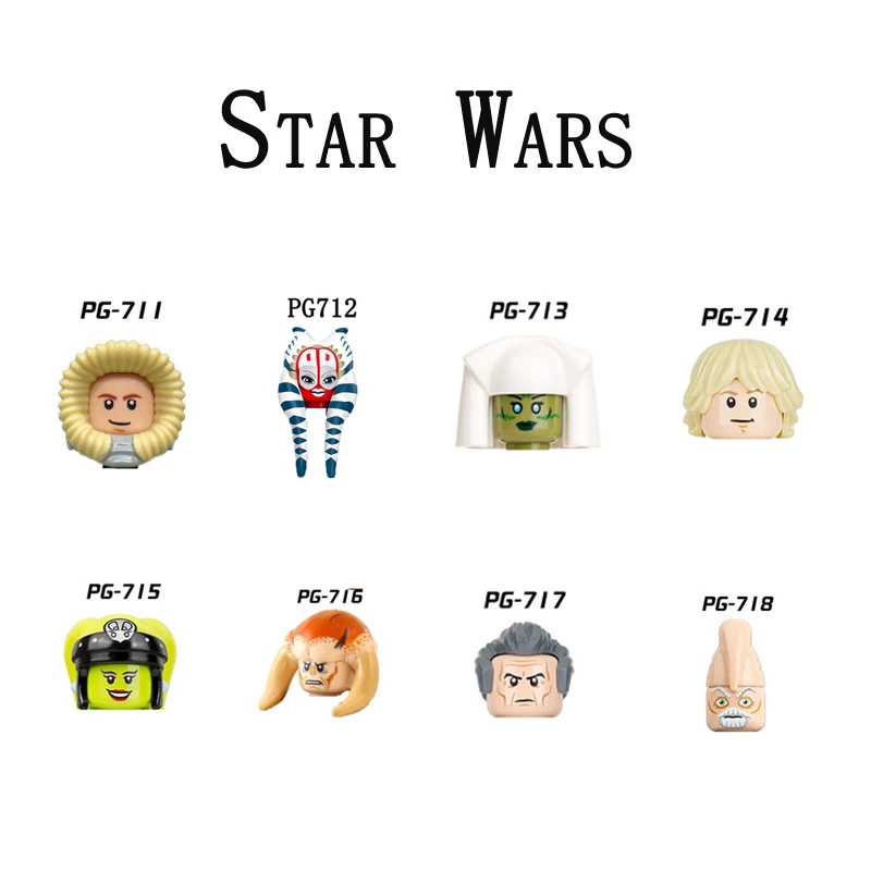 

Building Blocks PG8051 Brick Figure Figurines PG711 PG713 mini action toy figures Assembly Toys PG712 PG715