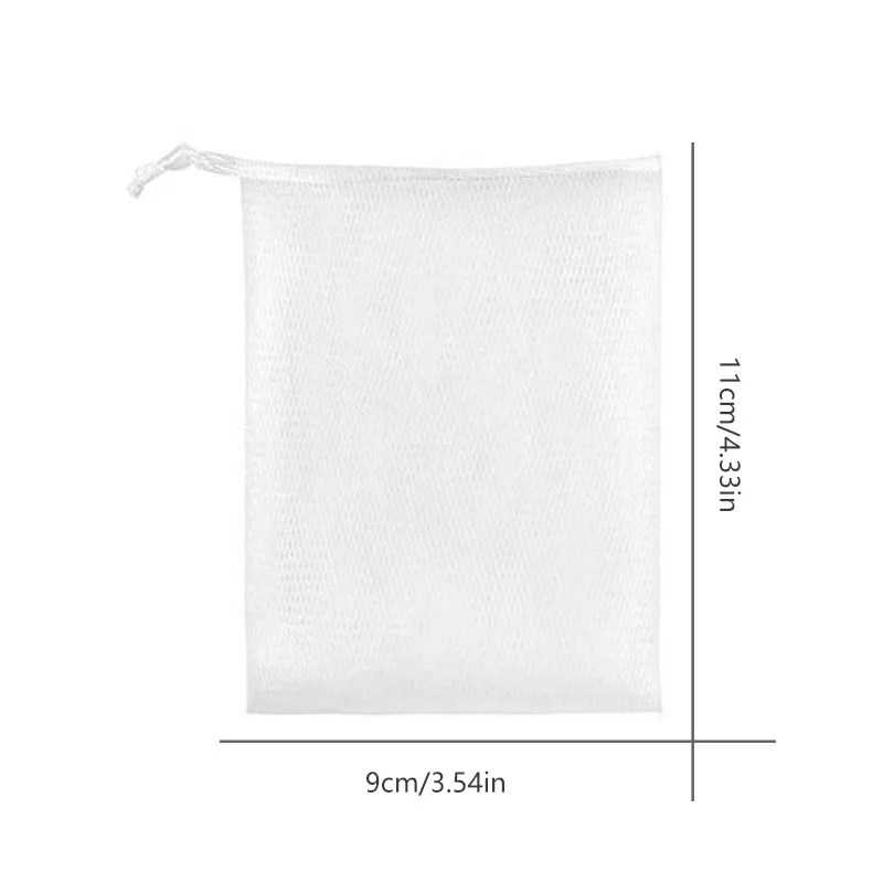 5/10/20 Stück Seifennetztaschen für die Dusche, parfümfreie handgemachte Seifenschaumnetze, parfümfreie, handgefertigte Seifenschaumnetze – Detail 6