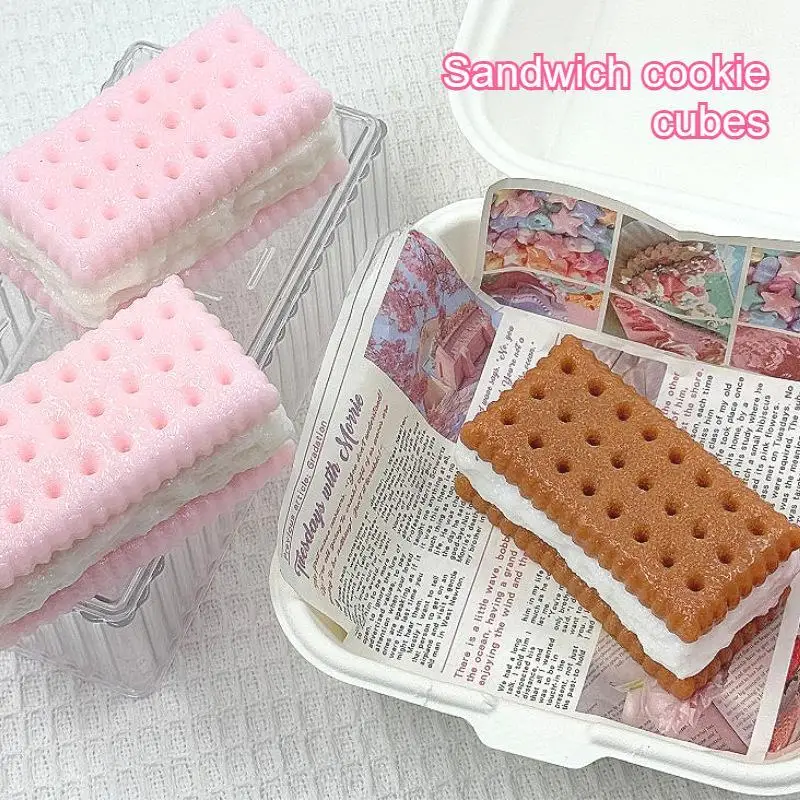 Sandwich Cookie Slow Rising Colorful Sprinkles Perfect For Stress Relief Kids Gifts Desk Decor For Students & Office Workers