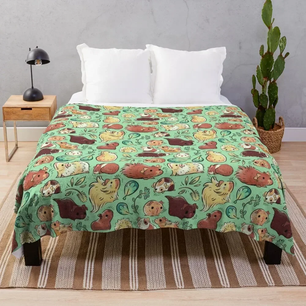 

Guinea Pig Huddle Throw Blanket Plaid on the sofa Soft Big anime Blankets