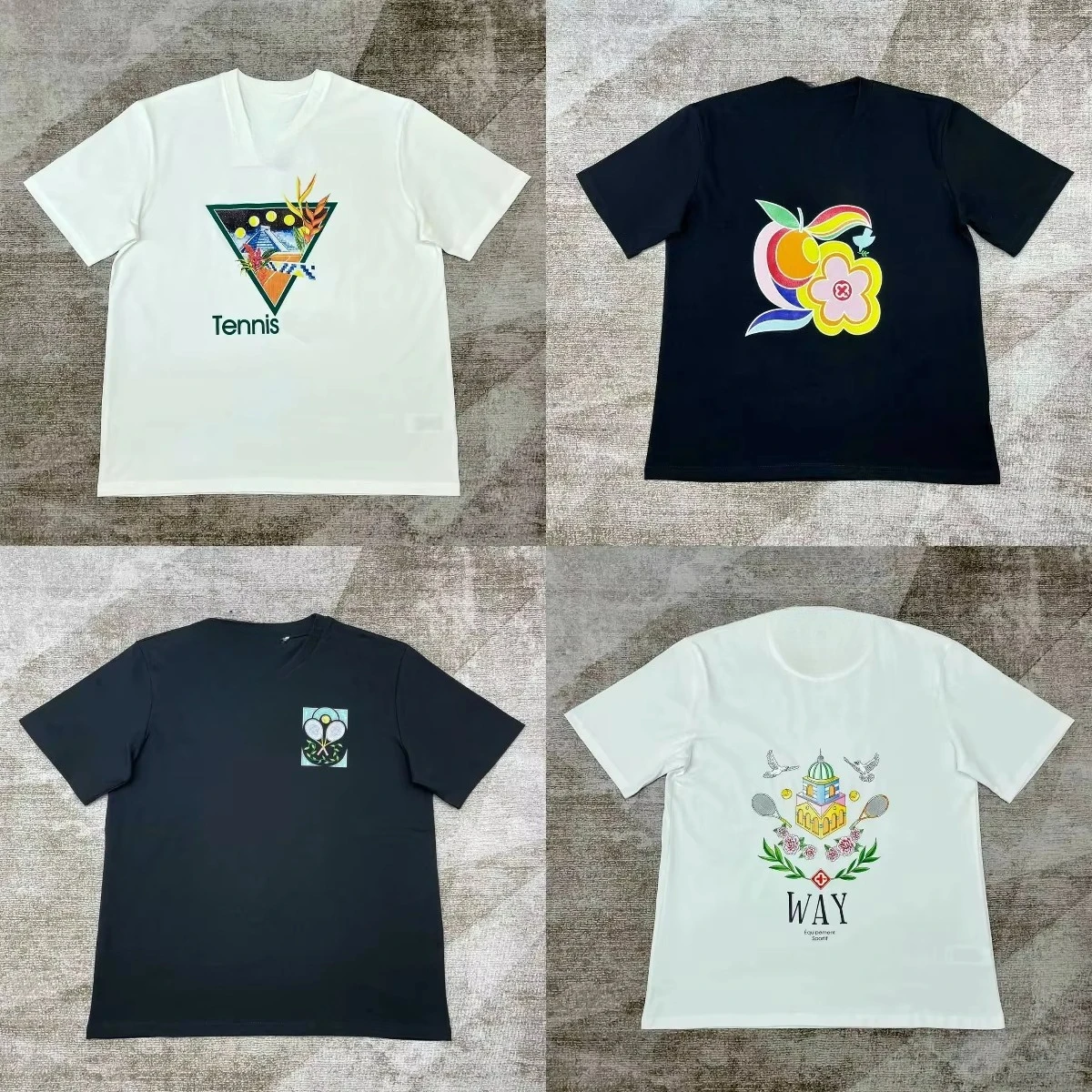 

Printed Men's T-shirt Hip-hop Casual Wear Men's Street Casual Wear Summer Oversized T-shirt Men's and Women's Same Top