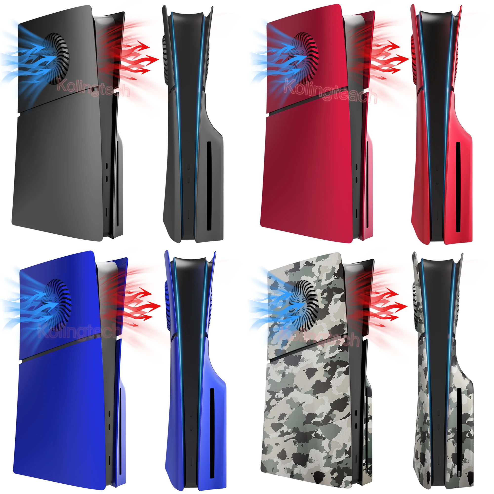 

Anti-Scratch Faceplate for New PS5 Slim with Cooling Vent Replacement Cover Shell Case Accessories for PS5 Slim Disc Edition