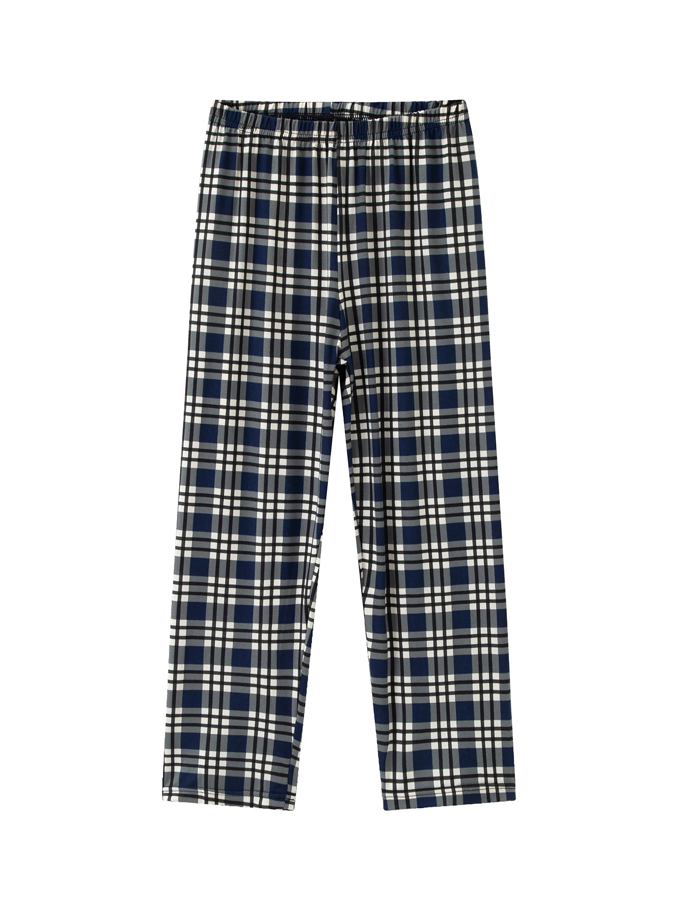 3-teiliges Set mit mehrfarbigen, karierten Kinderhosen für Jungen und Mädchen, bequeme und vielseitige Schlafbekleidung für zu Hause – Detail 7