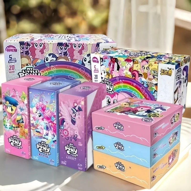 

KAYOU My Little Pony, натуральная коллекция карт SC Zhi Zhen Jing Huan Ka, анимационная мультяшная игра, коллекционная игрушка в подарок для фанатов