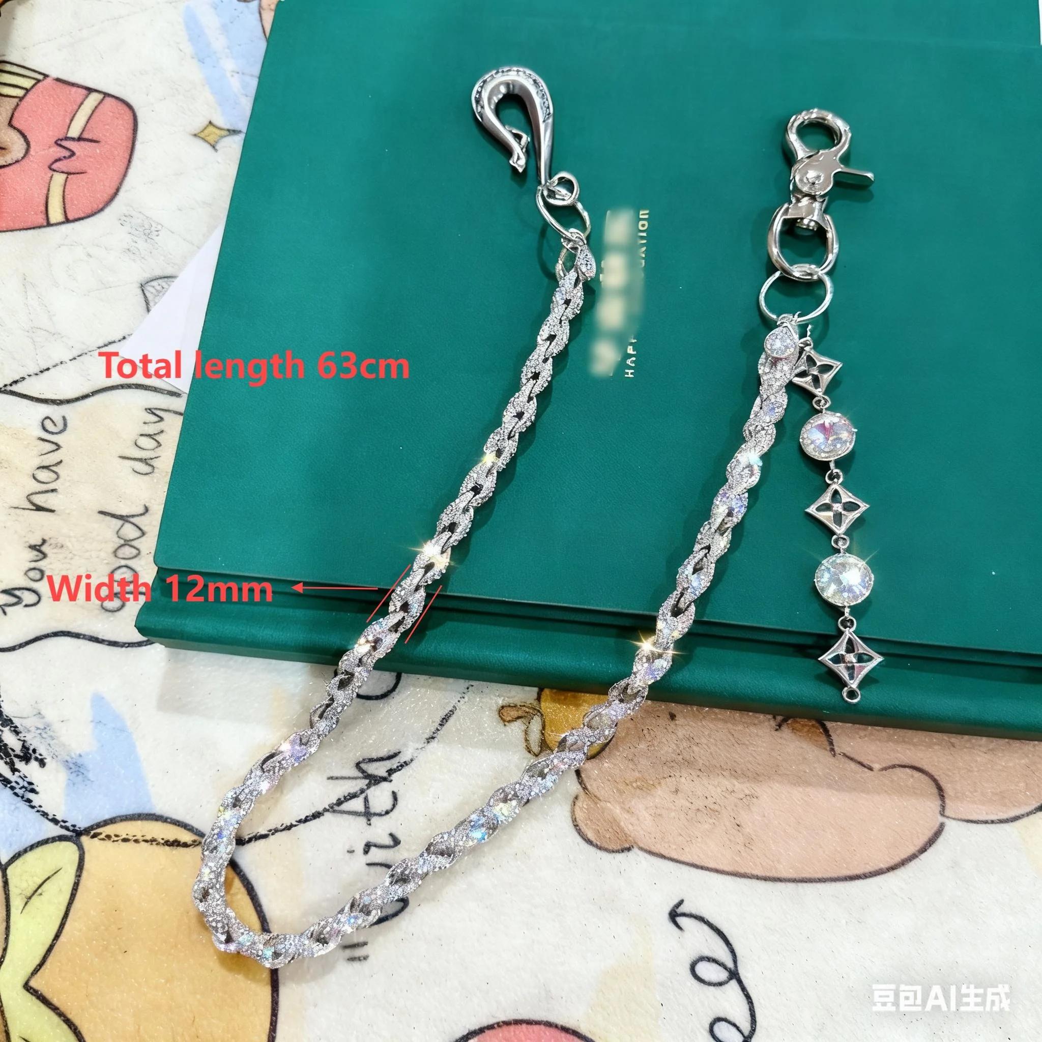 

New Fashion Pants Chain, Unique Shaped Metal Rotating Chain, Men's and Women's Unique Waist Chains