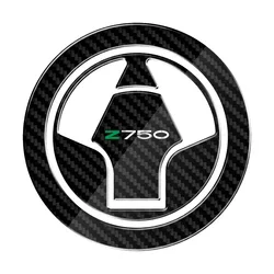 For Kawasaki Z750 2007-2012 Z750R 2011-2012 Carbon-look Motorcycle Fuel Gas Cap Protector Decals 3D Resin