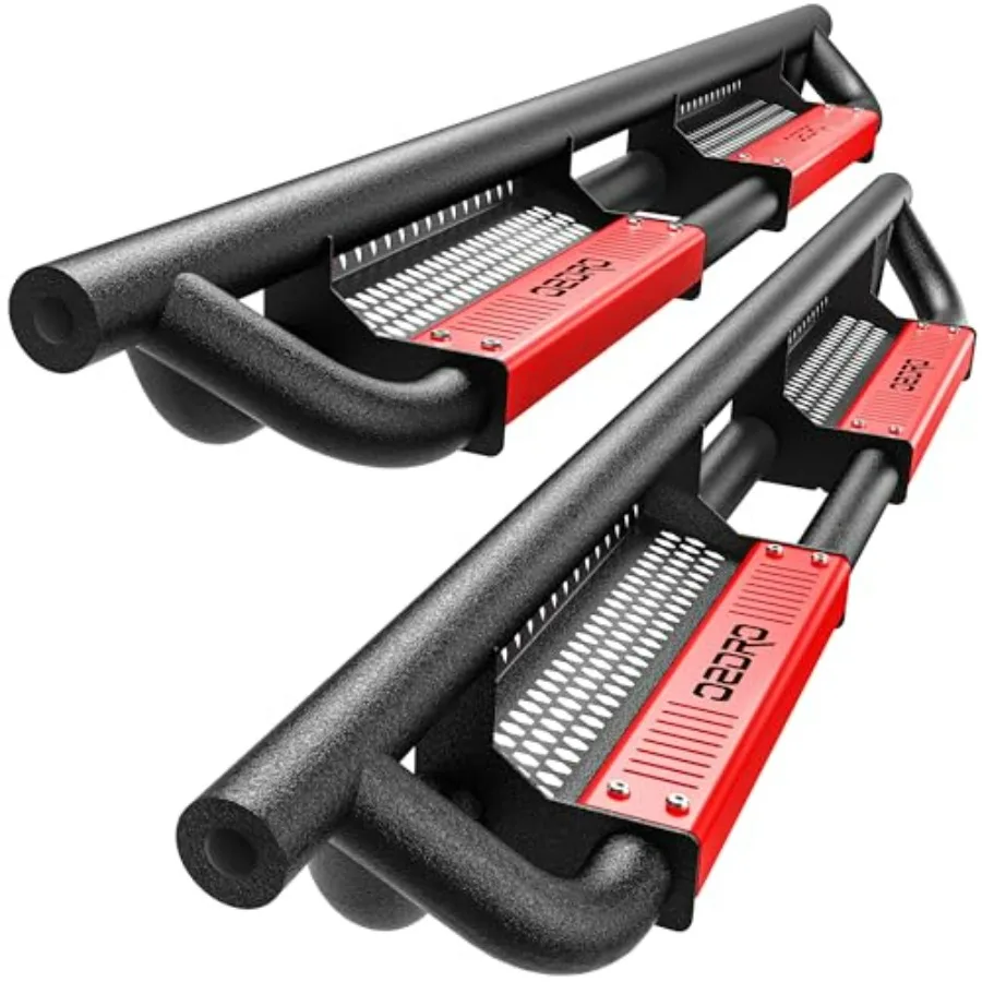 

Running Boards Compatible with 2007-2018 Chevy Silverado/GMC Sierra 1500 Crew Cab 2007-2019 2500/3500HD Paintable Side Steps Ra