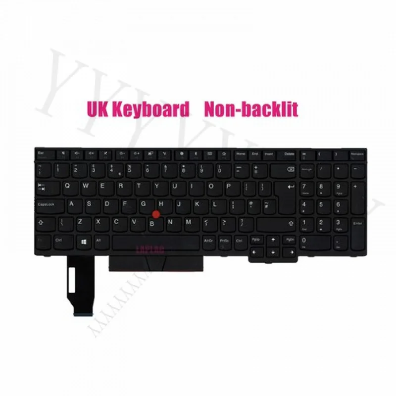 

QNew UK keyboard for Lenovo ThinkPad E580/L580/E585/E590 no backlit