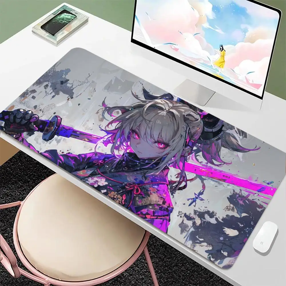 

Japanese Samurai Mouse Pad Large Computer Office Game Table Mats XXL Rubber Anti-slip Gaming Keyboard Mousepads Long Desk Pads