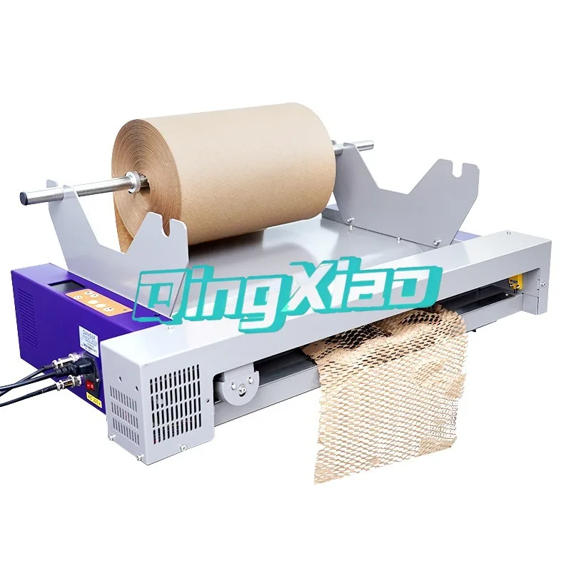 

Honeycomb Paper Dispenser Kraft Paper Roll Mesh Stretch Honeycomb Packing Machine For Fragile Goods Express Shipping High Eff
