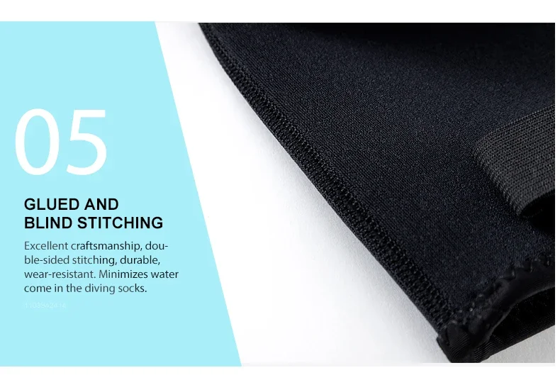 5mm Tauchsocken, 3mm Neopren-Neoprenanzug-Wassersocken, Surf-Strandstiefel, rutschfeste Schwimmflossen, sanddichte, warme Socken für Eisbäder – Detail 12