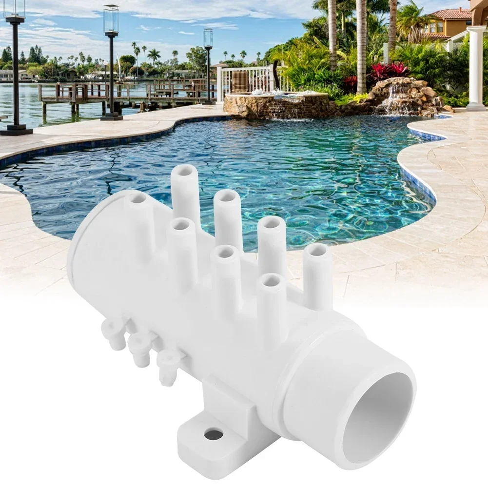 Spa Hot Spring Tub PVC Water Pipe 8 Port Plumbing Manifold Water Separator Accessory