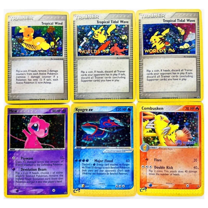 40pcs/set PTCG EX Mew Pokemon Psyduck Toys Hobbies Hobby Collectibles Game Collection Anime Cards