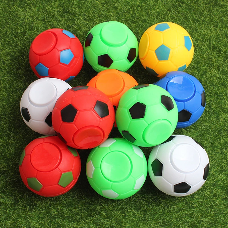 1pc 35mm Kawaii Mini Football Fidget Spinner Spinning Top decompressione della punta delle dita antistress Fidget Toys