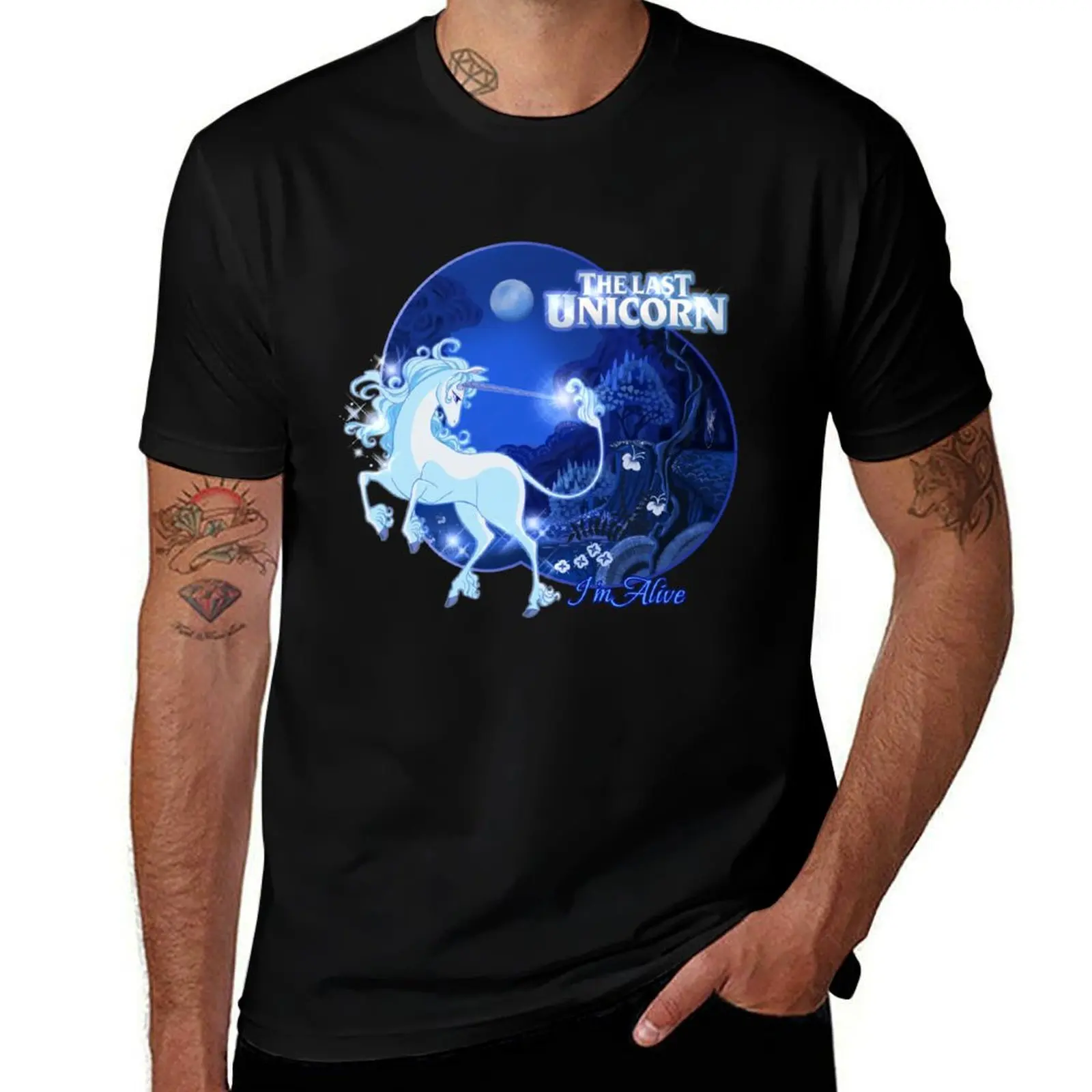 I'm Alive - T-shirt bleu T-shirt basique confortable pour homme