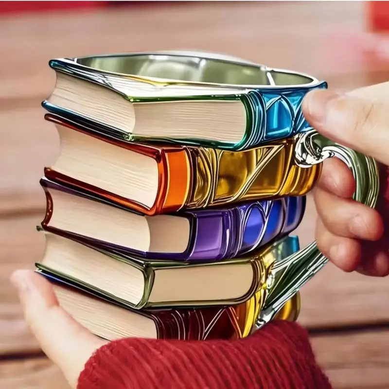 

New Painted book cups, novel book friends, coffee cups, gifts, unique coffee cups, cool funny book wine cups