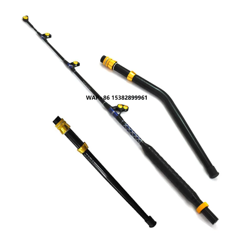 

Удочка для глубоководной рыбалки, 6 футов, 1,8 м, стекловолокно, 130 фунтов, изогнутая задница, большая игра, искушает удочку Marlin