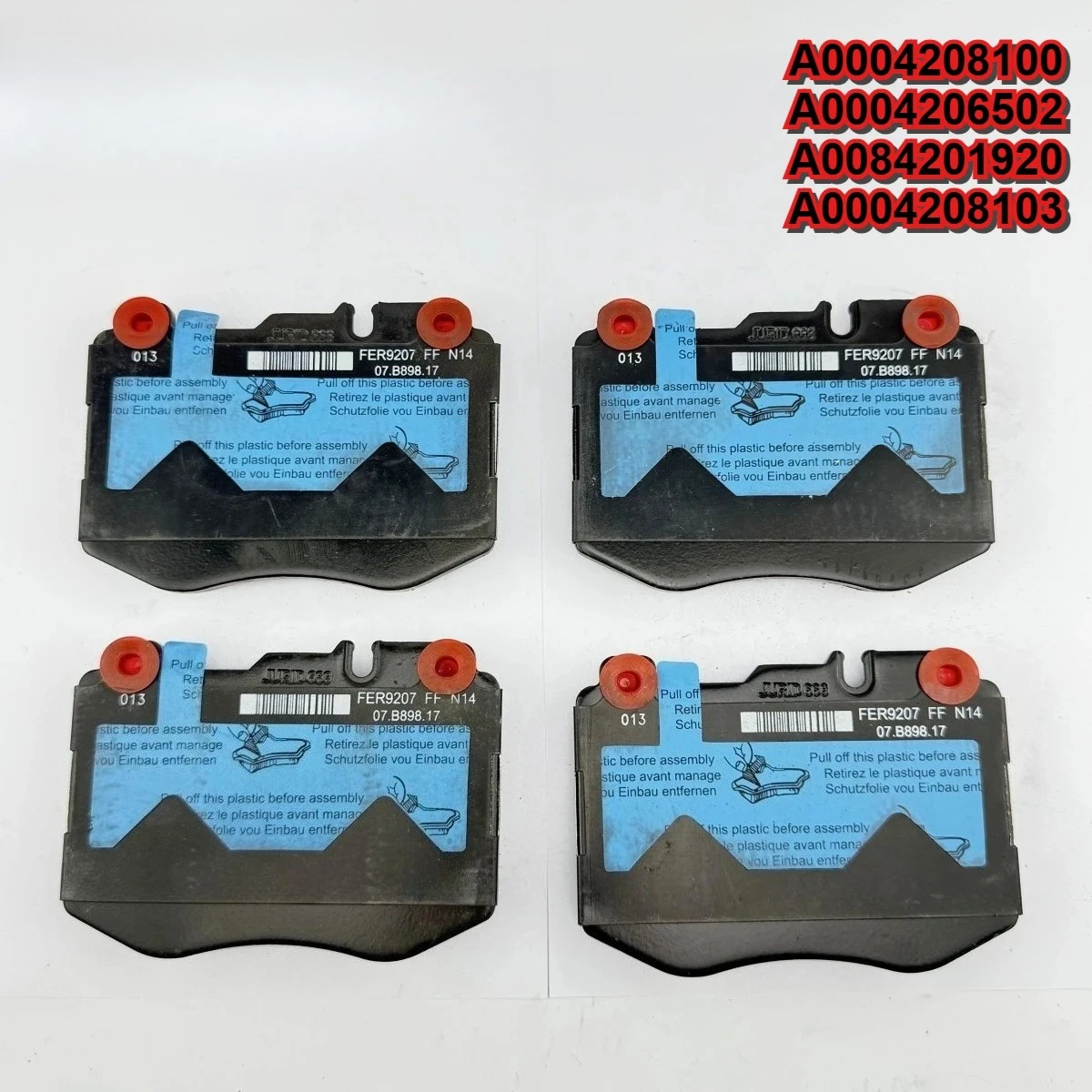 

A0004208100 A0004206502 A0084201920 A0004208103 TS Disc Brake Friction Pads for Mercedes-Benz GLC 200/220D/250L/300 4MATIC