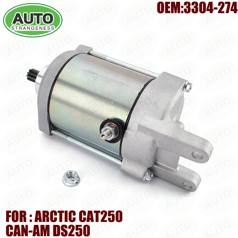 

3304-274Starter Motor for Arctic Cat DVX 250 300 Utility 250 Brute Force 300 Kymco Maxxer MXU Mongoose 250 300 for Can-Am DS250