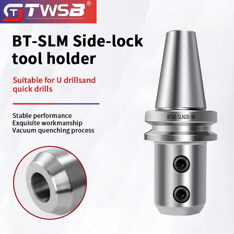 BT40 Side-Lock CNC Tool Holder, SLN16, 20, 25, 32, 40U Drill, High-Performance Drill, BT50 and BT30 Tool Holders