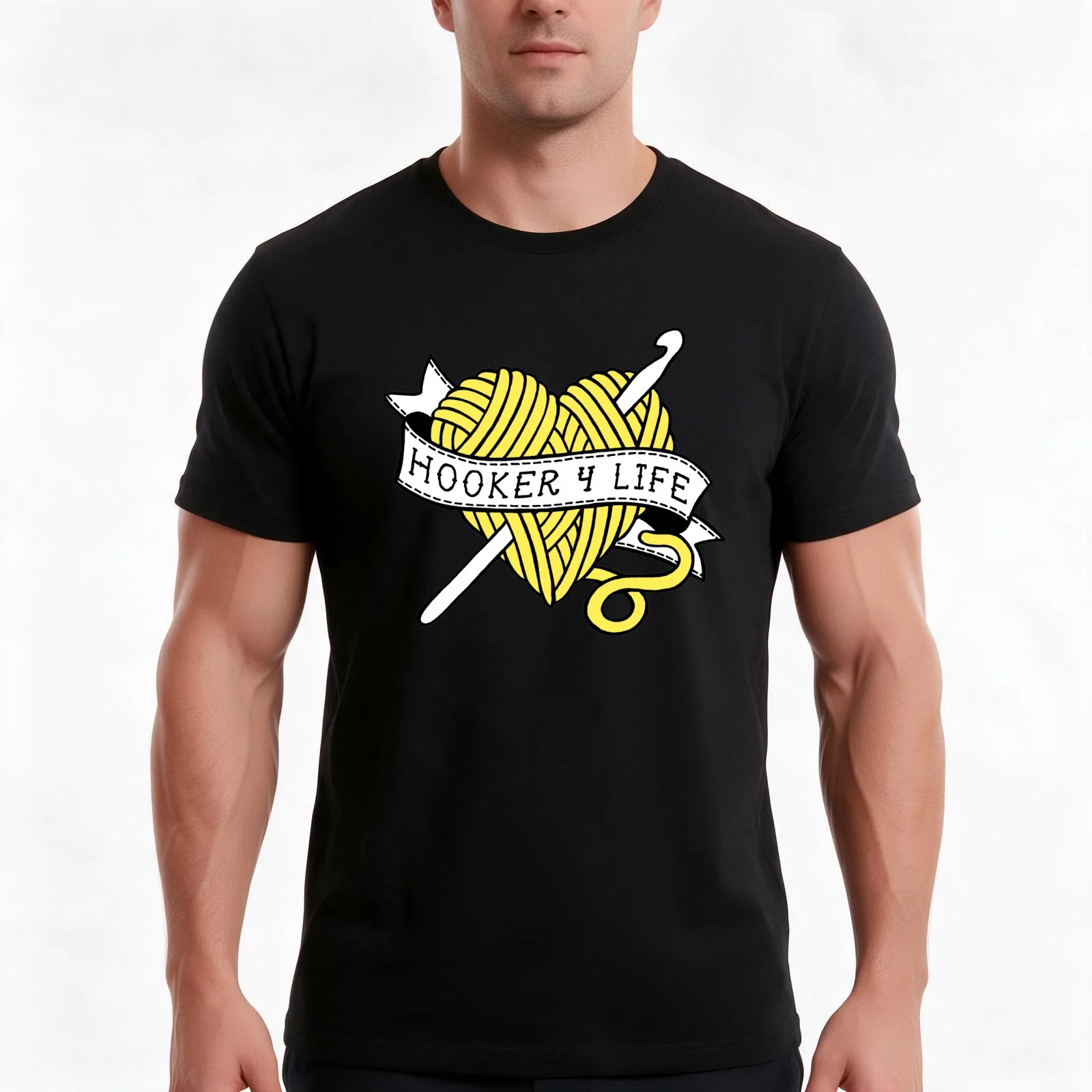 Hooker 4 Life T-Shirt, Summer Casual Cotton Tee, Oversized Streetwear Tops, Vintage Graphic Print, Loose Fit Short Sleeve