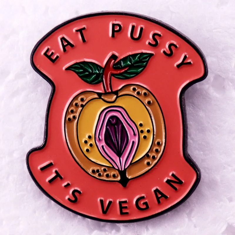 Vegane Brosche Cartoon niedlichen Gemüse Obst Emaille Pin Kawaii Pflanze Abzeichen Modeschmuck Zubehör Großhandel